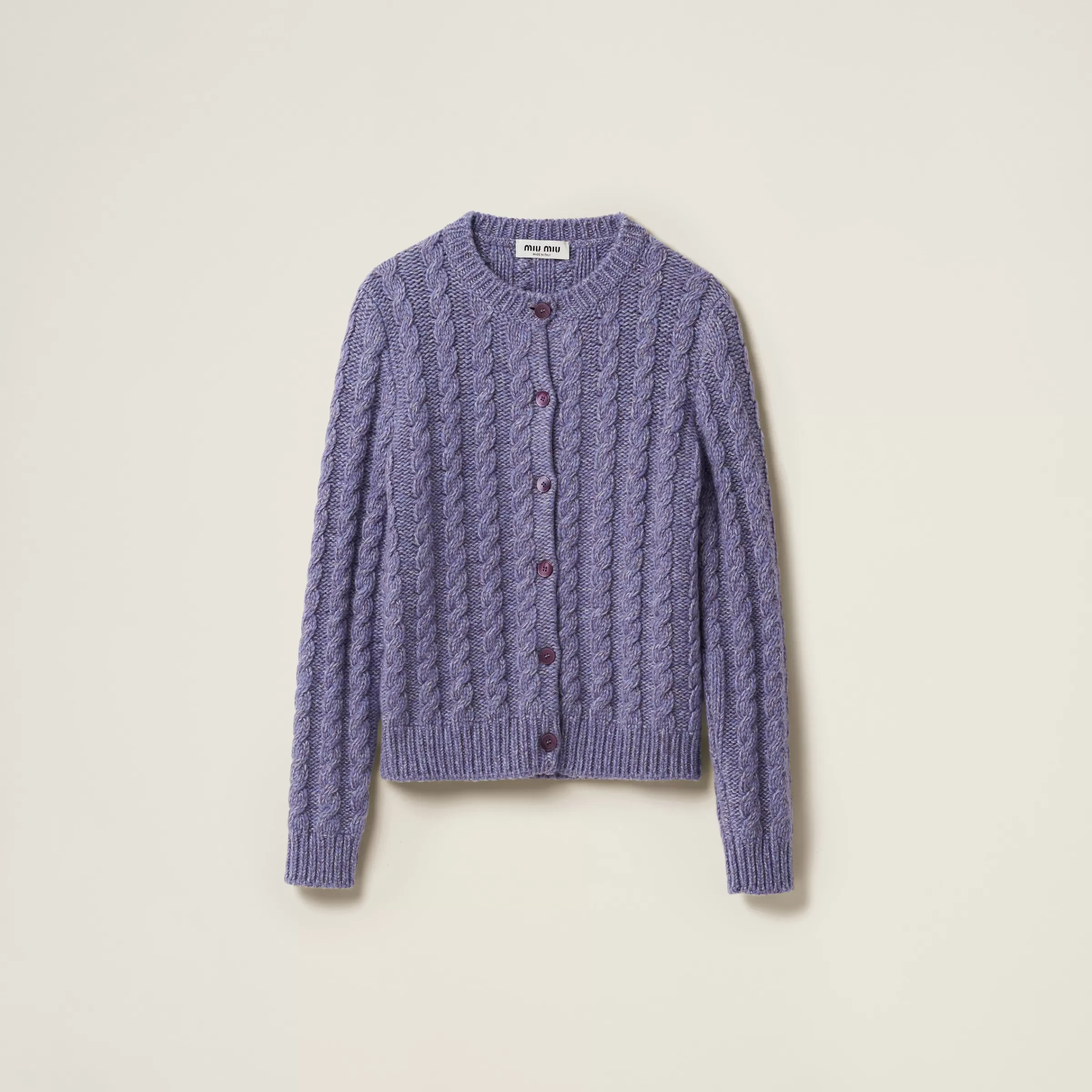 Miu Miu Wool And Cashmere Knit Cardigan |